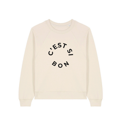C'est Si Bon organic cotton sweatshirt in natural
