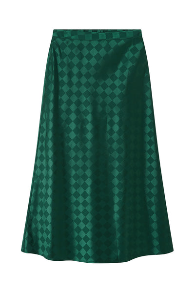 Tara skirt in green check