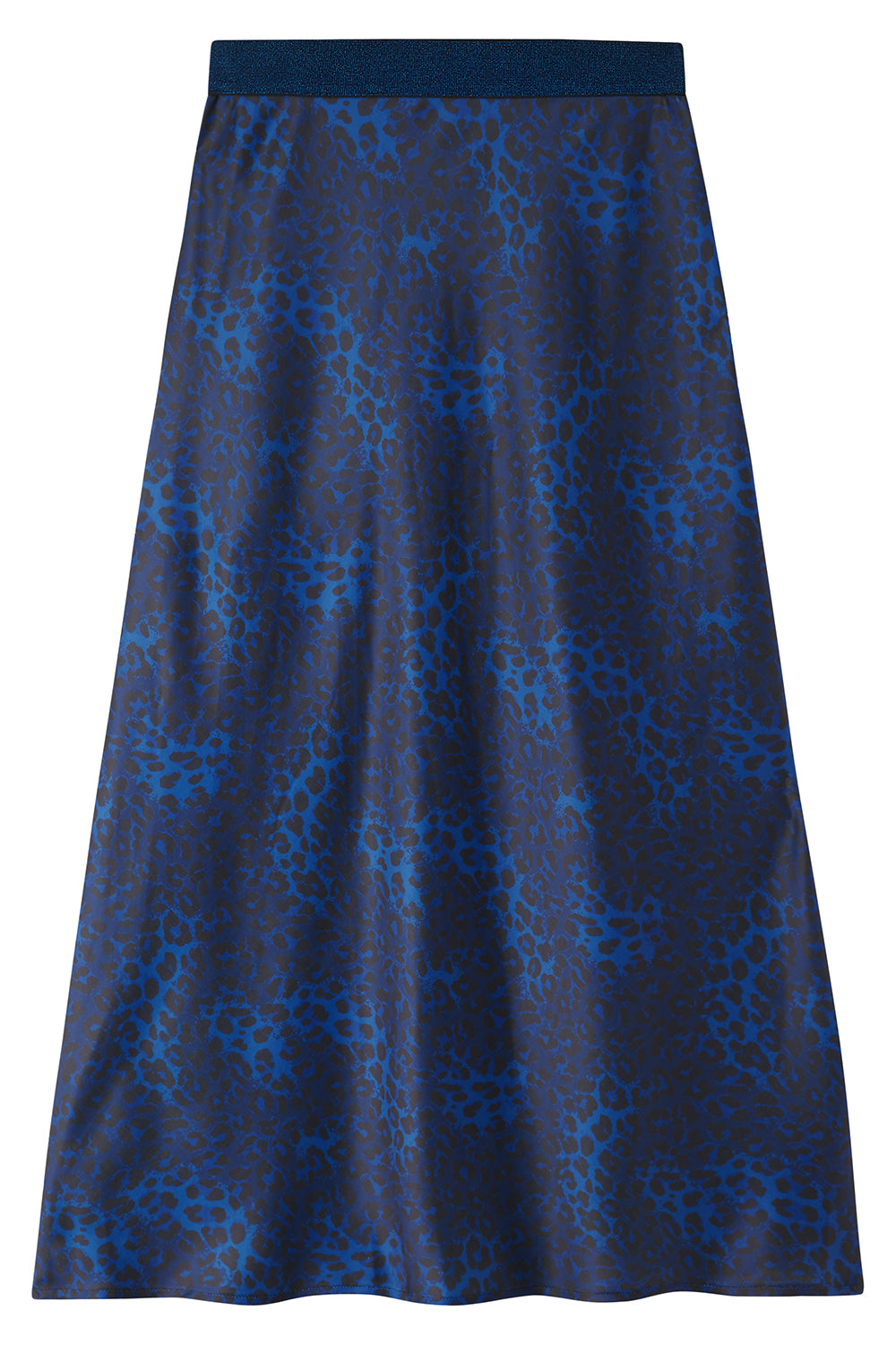 Tara skirt in blue leopard