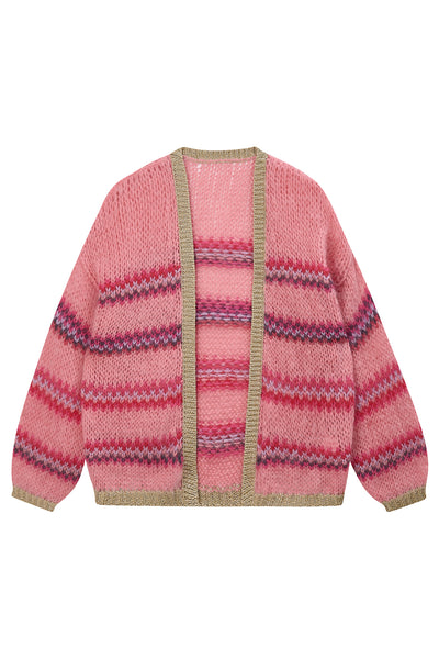 Tess mohair-blend cardigan in pink