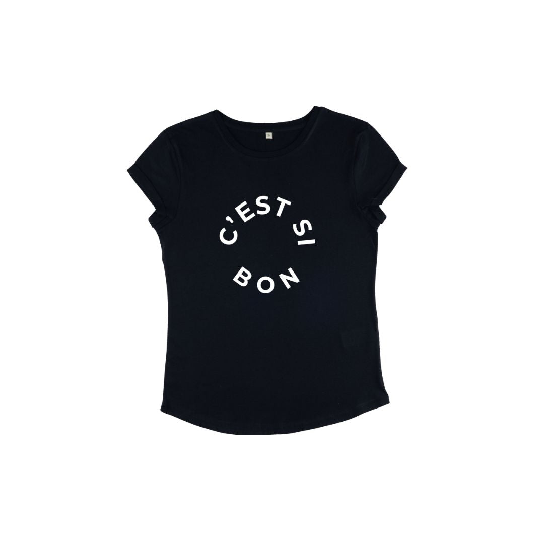 C'est Si Bon organic cotton tee in navy