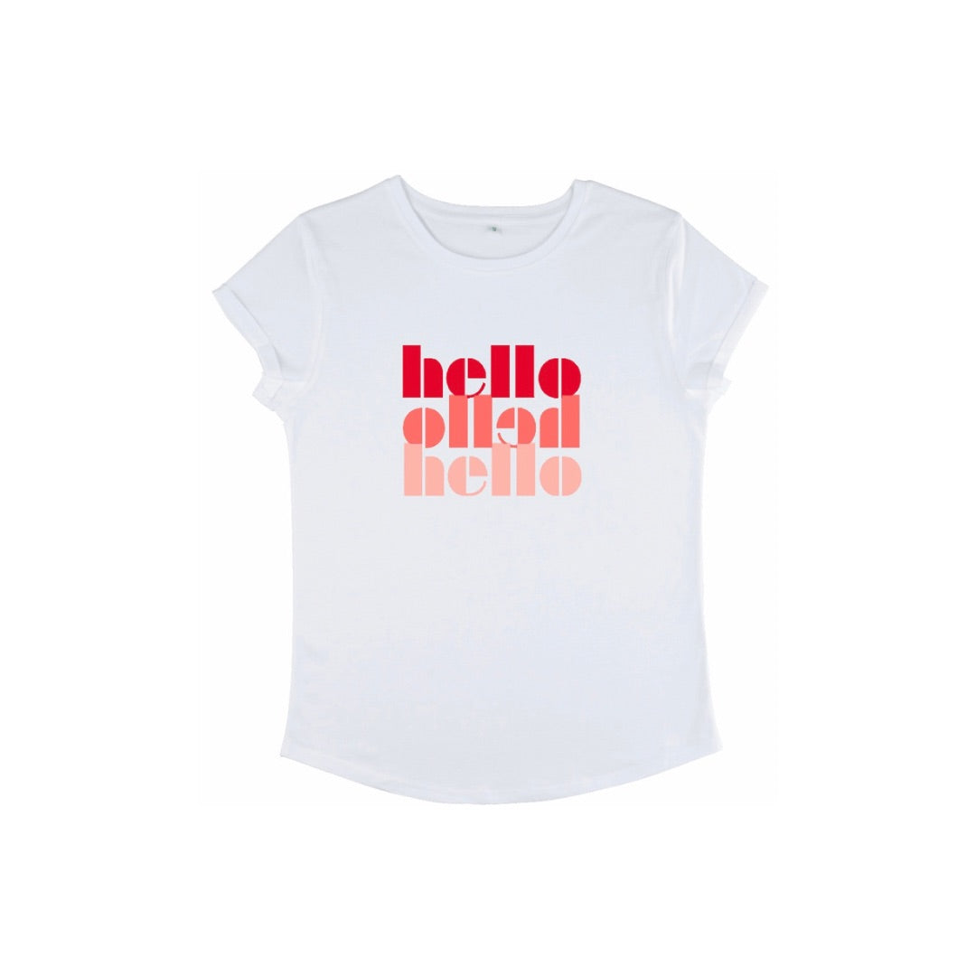 Hello, Hello, Hello white tee