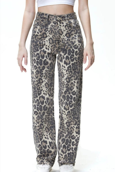 Olivia leopard print jeans