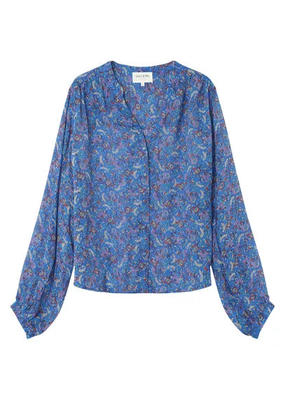 Marjorie blouse in blue