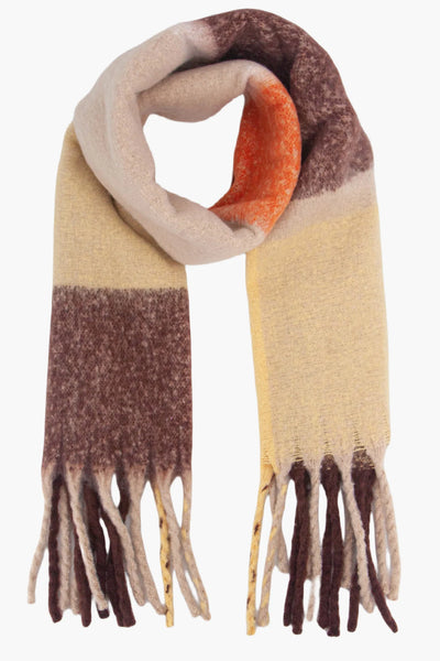 Colour block scarf