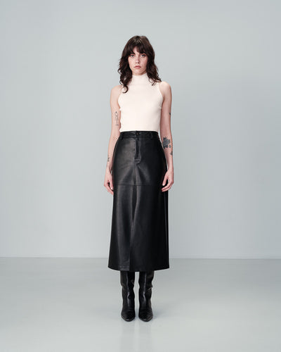Nory faux leather skirt