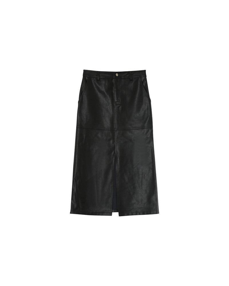 Nory faux leather skirt