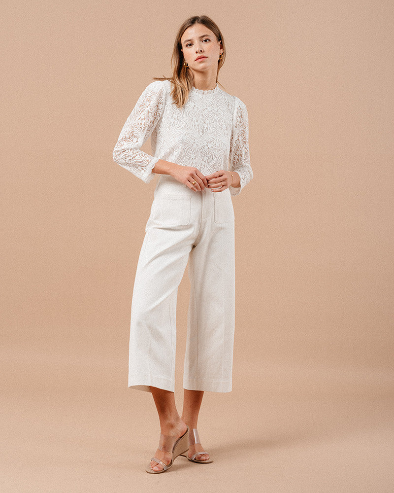Maurice trousers in white