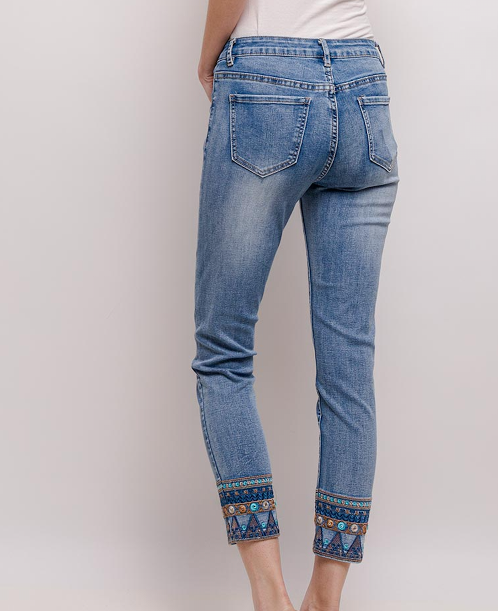 COMING SOON Embroidered jeans