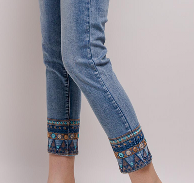 COMING SOON Embroidered jeans