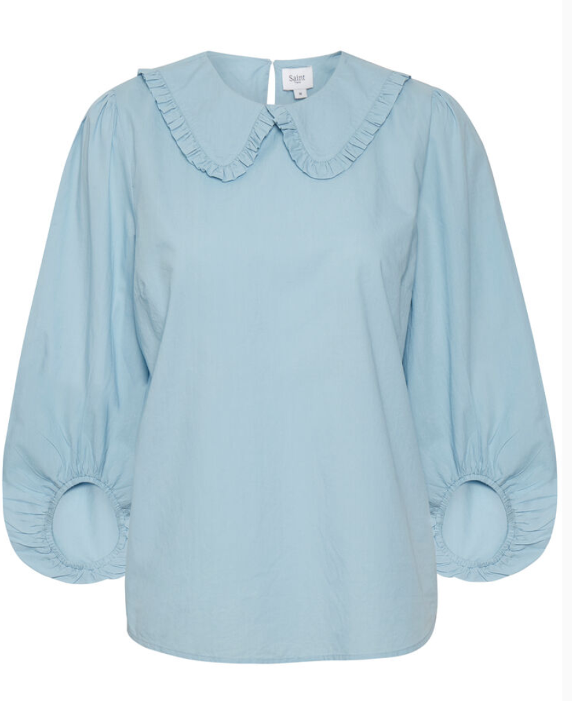 Federica cotton blouse in blue