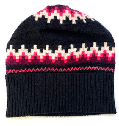 She’s Electric navy fairisle hat