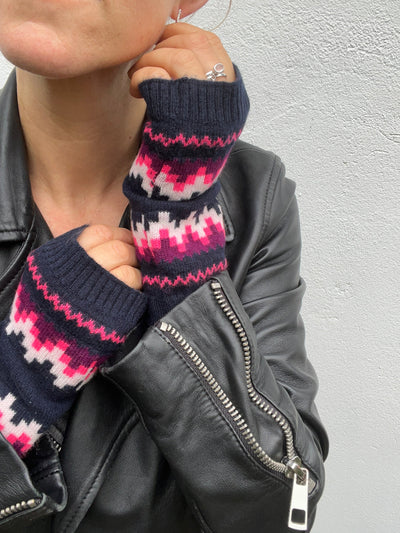She’s Electric navy fairisle hat